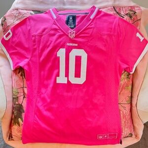 hot pink NFL football jersey san francisco 49ers jimmy garopollo number ten